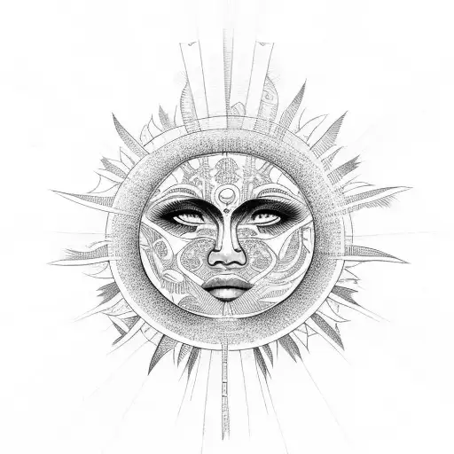 Filipino Sun With Tribals