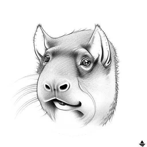 A Capibara Dad With 3 Kids