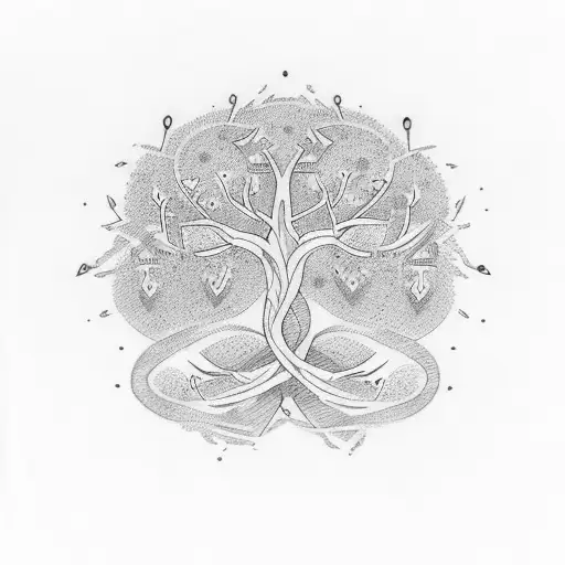 Family Tree Intertwined With Mathematical Patterns