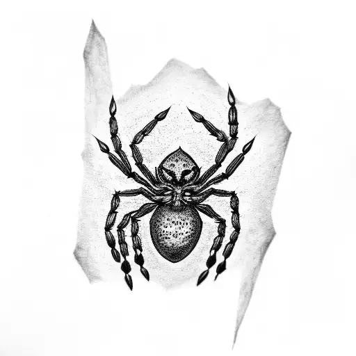 Spider Eating Bitterfly