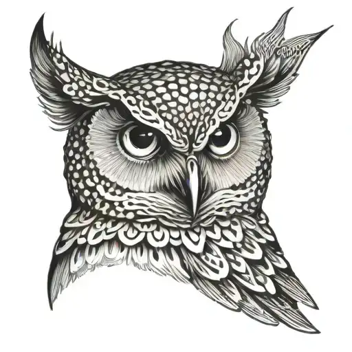 Owl Head On Dolphin Body