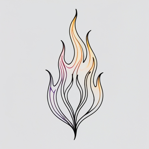 Midnight Flame Tattoo idea