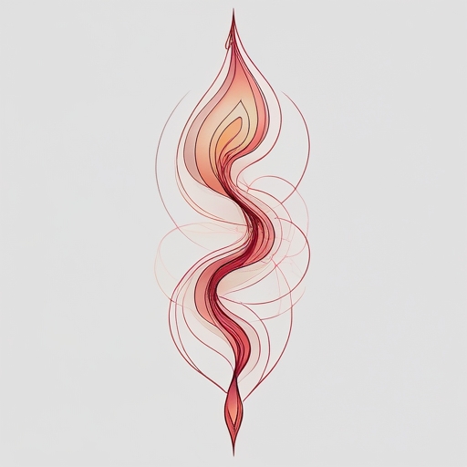 Crimson Path of the Sacred Ember Tattoo idea