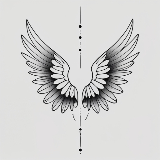 Wings of Destiny’s Path Tattoo idea