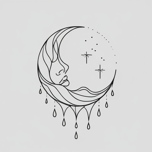 Moonlit Tears of Hope Tattoo idea