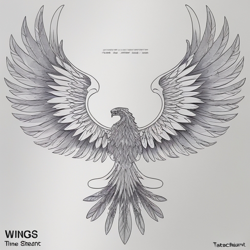 Wings of the Phoenix’s Fire Tattoo idea