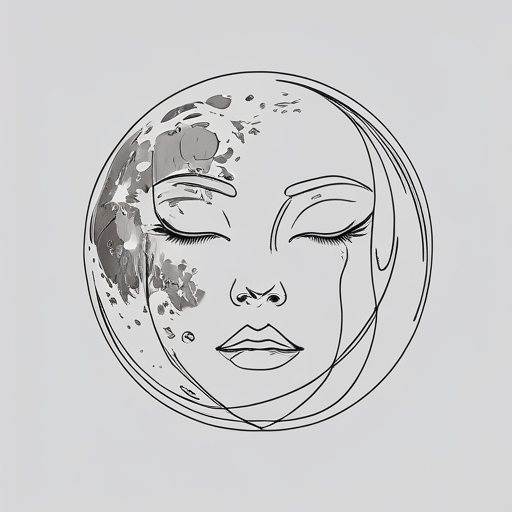 Lunar Veil Tattoo idea