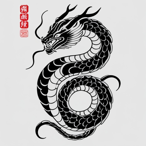 Crimson Serpent’s Radiance Tattoo idea