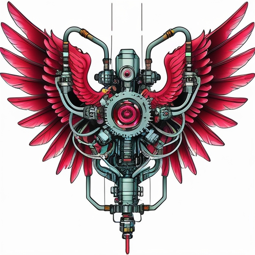 Crimson Wings of the Eternal Dawn Tattoo idea
