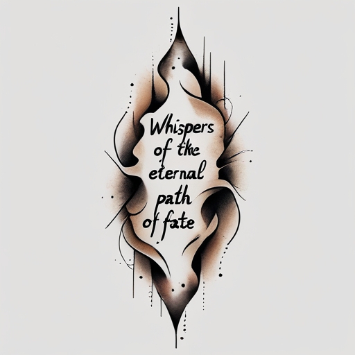 Whispers of the Eternal Path of Fate Tattoo idea