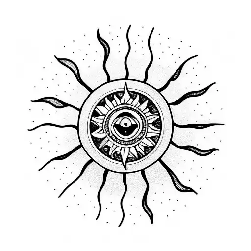 A Sun Inside A Wheel