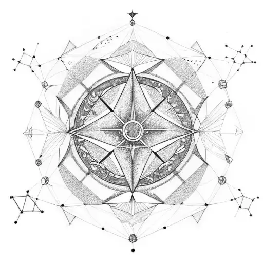 A Celestial Manifestation Of Discipline And Determination In The Form Of A Constellation