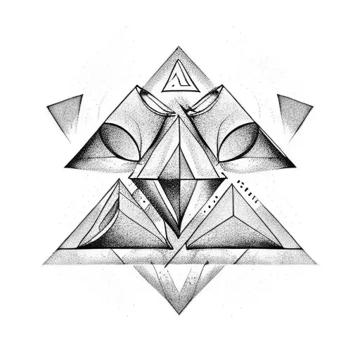 Triangles With The Concept New Beginning