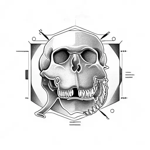 Australopithecus Enlongated Jaw Skull 45 Degree Angle To A Side
