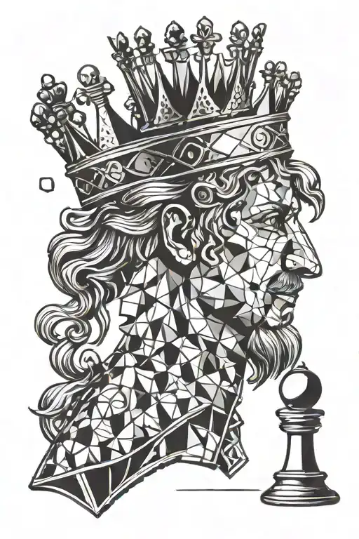 Chess Pawn With A Crown On Its Head