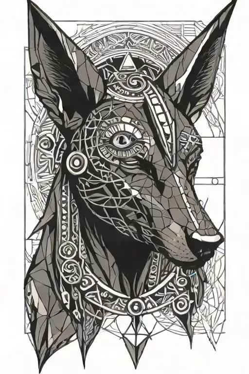 Anubis With Evil Eye