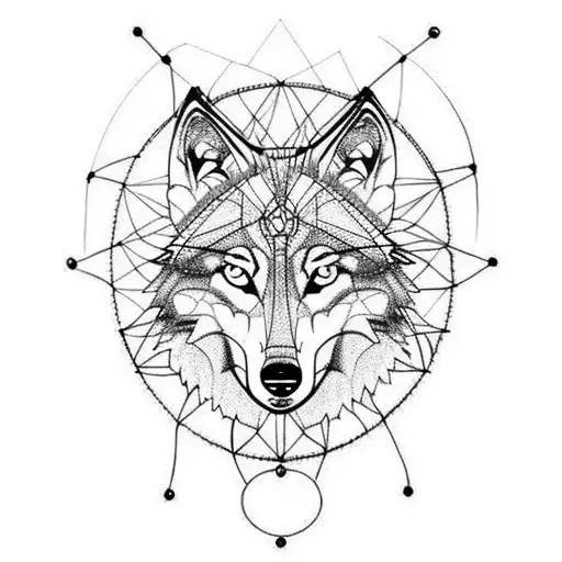 Wolf Dreamcatcher In Nature