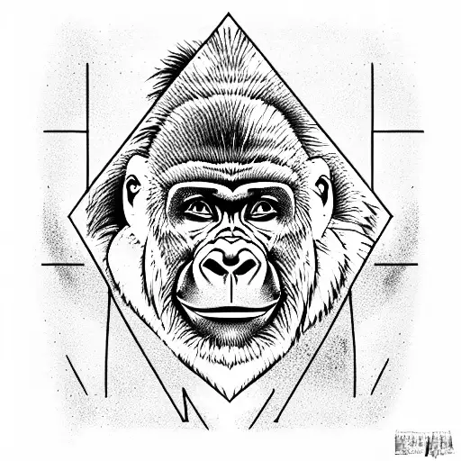 Gorilla In Triangle