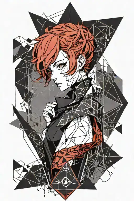 Female Anime Character With Red Hair