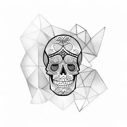 Hourglass With Skull On Bottom