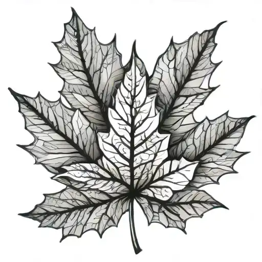 Maple Leaf And Ocean