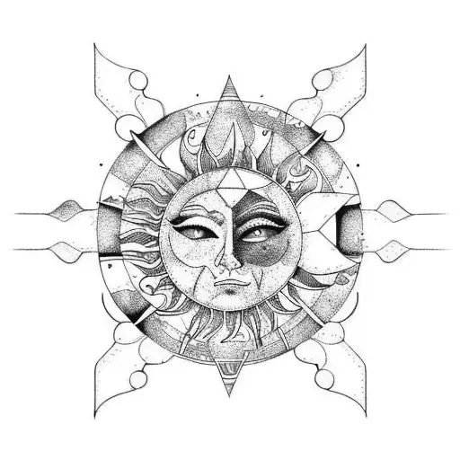 Watercolor Capricorn Sun Gemini Moon