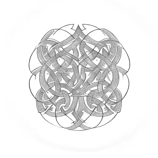 Ambigram Celtic Tree Of Life