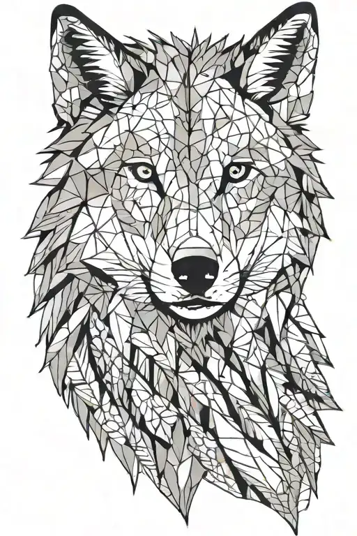Wolf Geometric Patterns