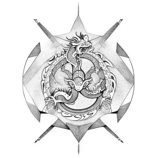 Year Of The Dragon And Zodiac Sign Scorpio