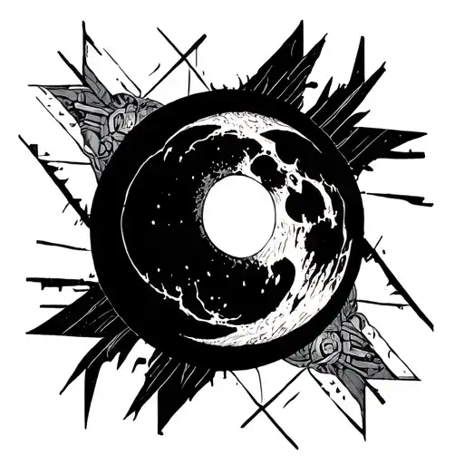 Zombie Moon Merging Together