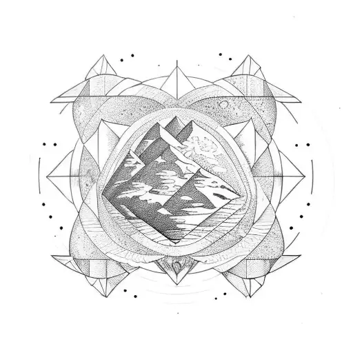 Hourglass Mountains Earth Faith