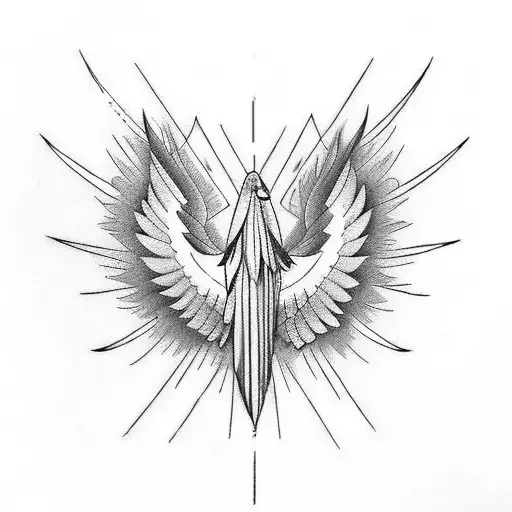 Phoenix With Long Feathers