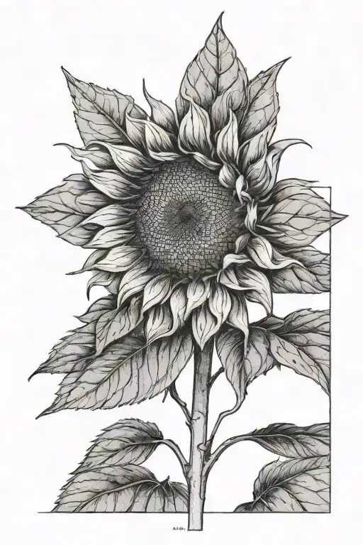 A Sunflower Separated By A Thin Line One Side Rain One Side Sun