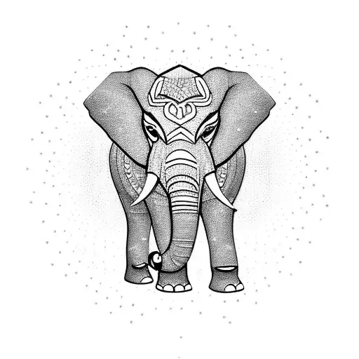 Elephant Outline Silhouette