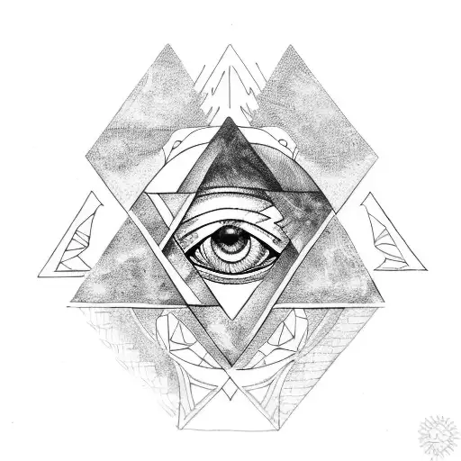Triangle Wolf Eye Hope