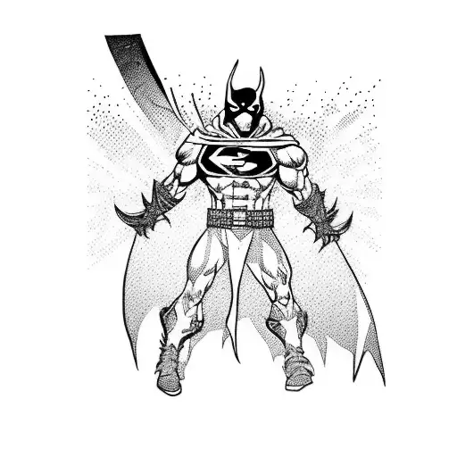 Spawn Comic Hero With Red And Black Colors