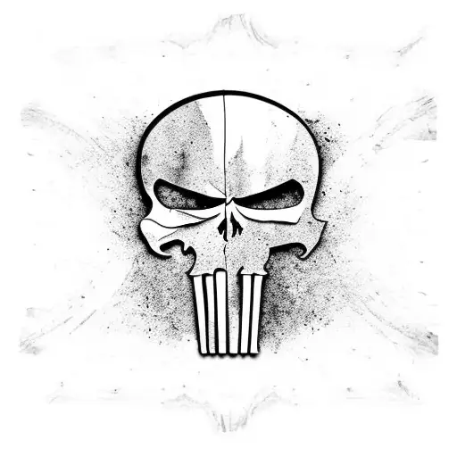 Punisher Skull And Flag