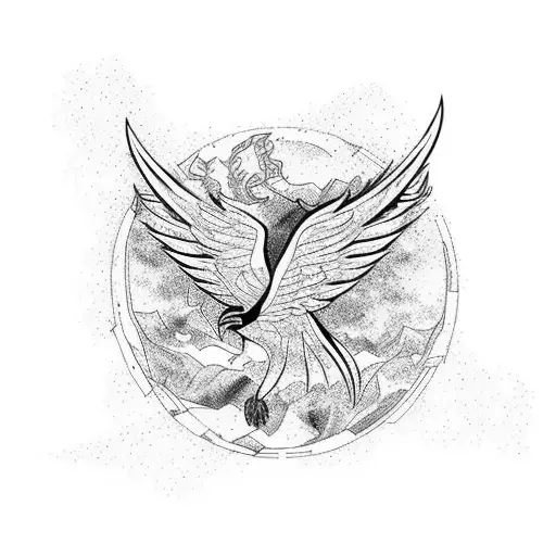 A Phoenix In The Desert Rising From The Ash