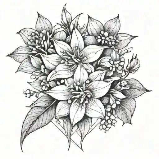 Larkspur Narcissis Rose Aster Lilly Of The Valley