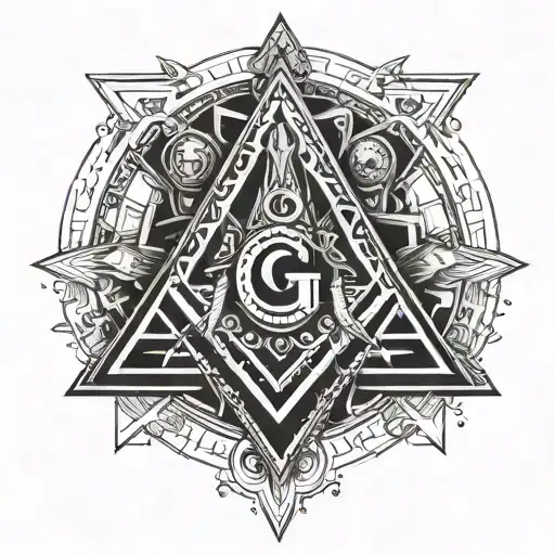 Thin Black Cross & Masonic