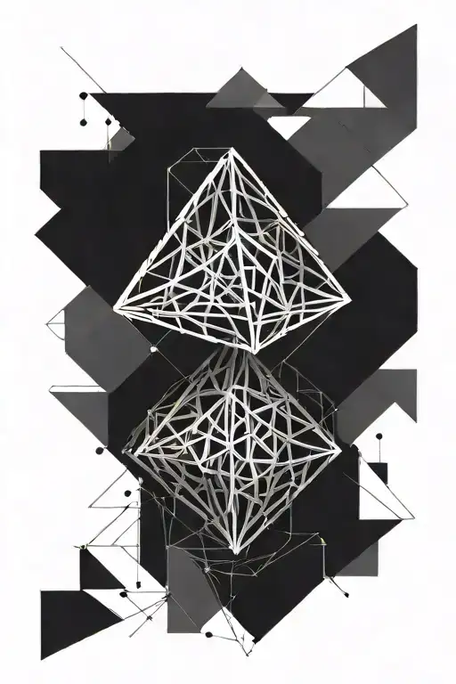 Penrose Traingle With A 3D Cube