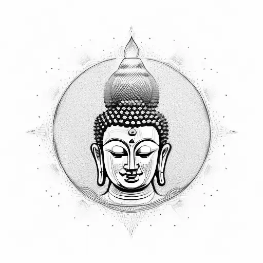 Buddha Head Full Back