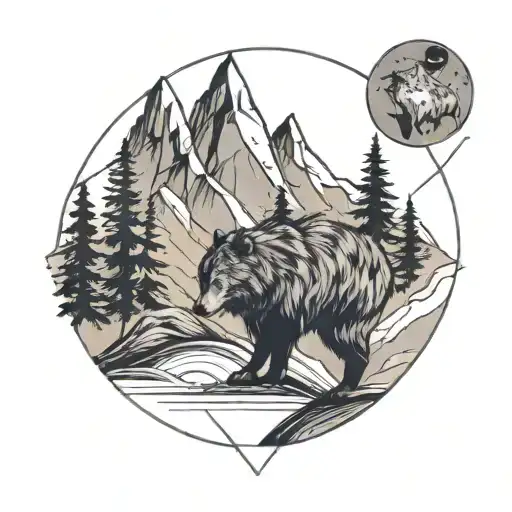 Travel Mountain Bear Wolf Wildness