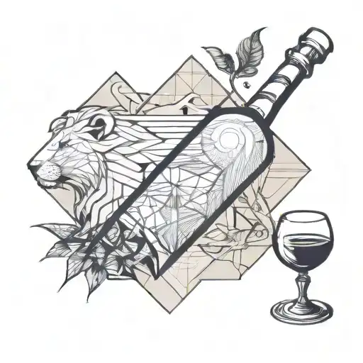 Fusion Of The Astrological Sign Lion And Fish In Shape