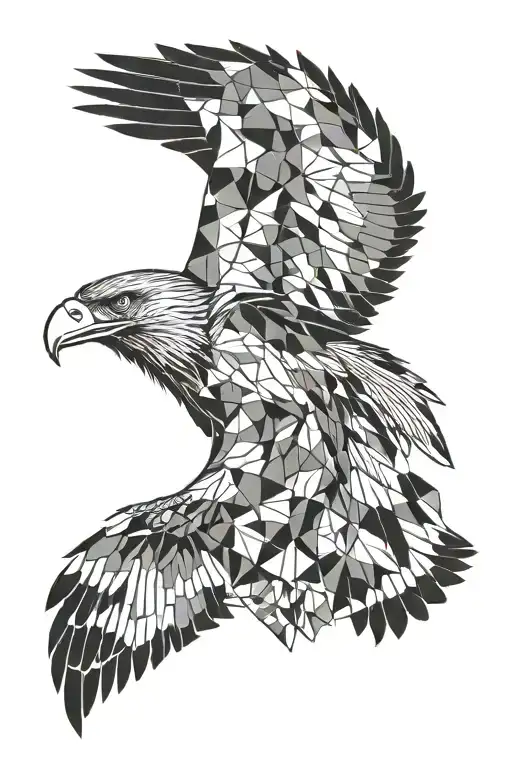 Eagle Flying Upward Direction With A Crow Trying To Keep Up