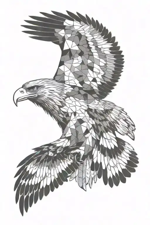 Eagle Flying Upward Direction With A Crow Trying To Keep Up