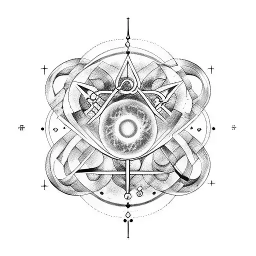 Aquarius Symbols With Something With Neuroscience And Orchestra