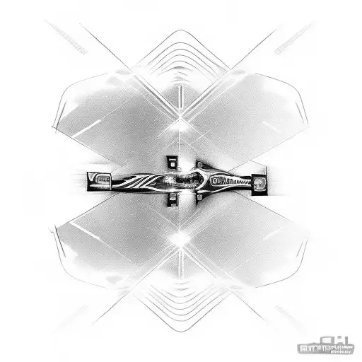 A Sleek Formula One Car Speeding Through A Race Track With The Quote 'Push The Limits'