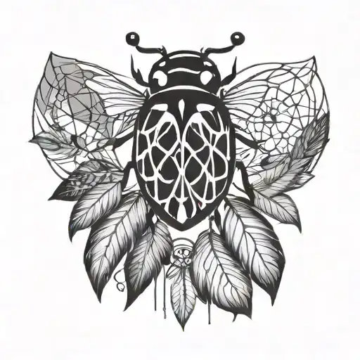 Ladybug And Dream Catcher