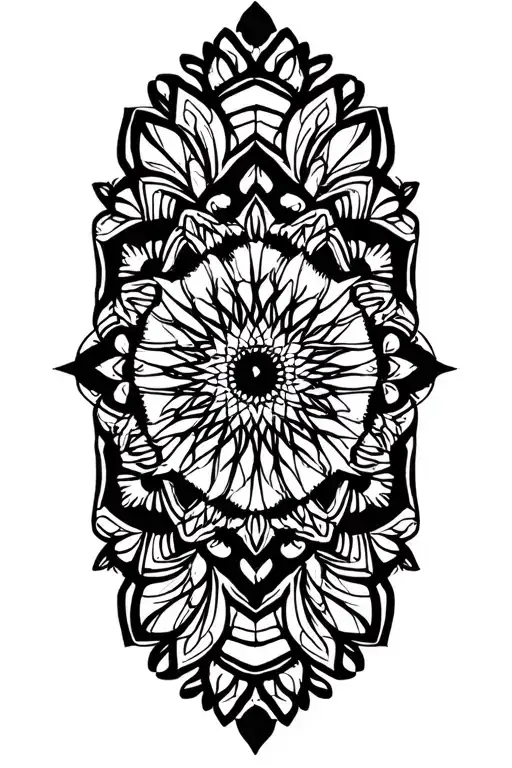 Mandalas Putillism In Negro